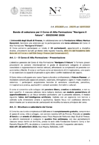 Navigare il Futuro - Il bando 2026