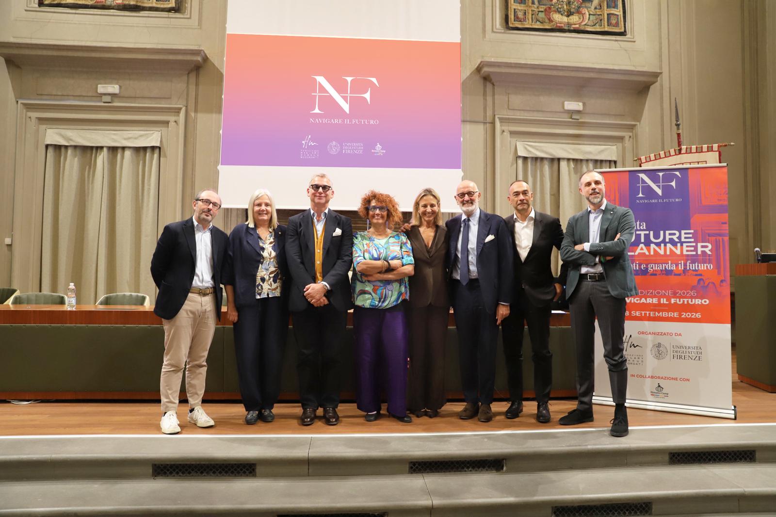 da sx Assessore Dario Danti, Rettrice Alessandra Petrucci, Andy Bianchedi, Roberta Lanfredini, Serena Porcari, Carlo Ceccarelli, Alessandro Sordi, Luca Zorlini
